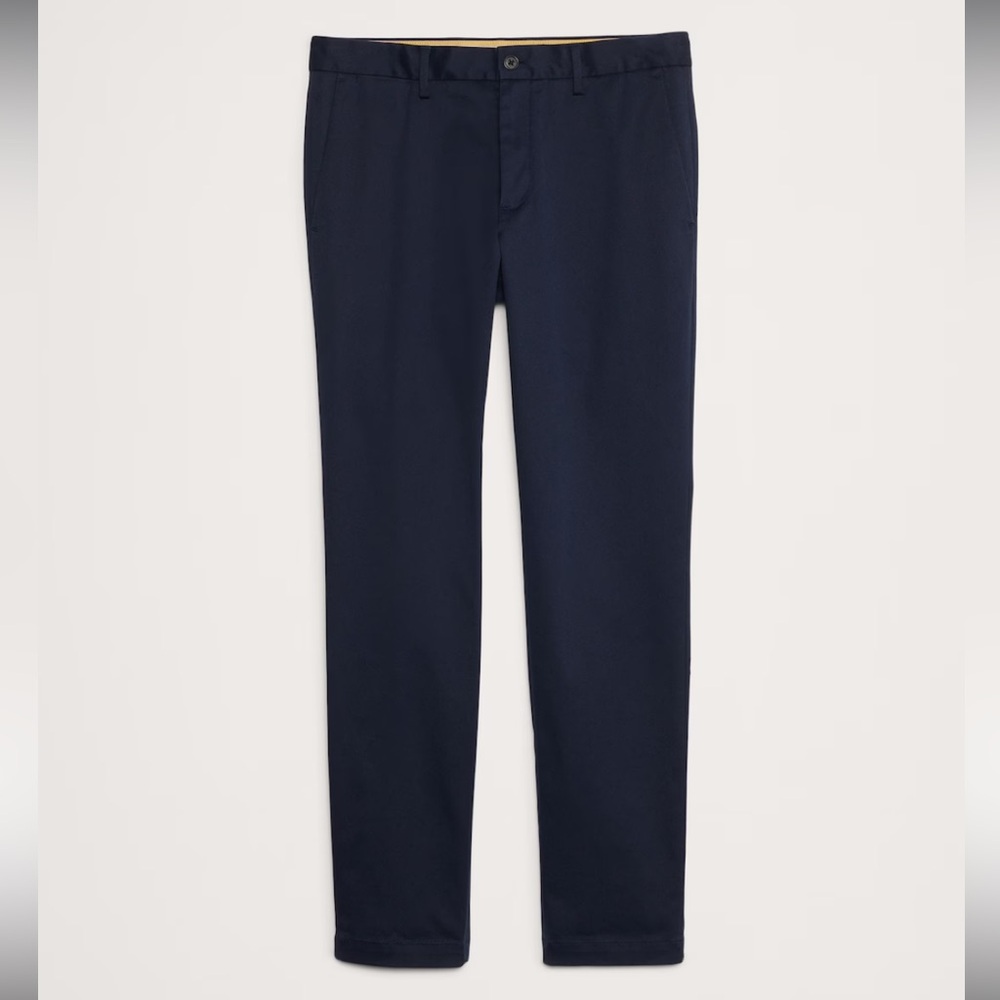 Banana Republic - SLIM RAPID MOVEMENT CHINO - navy 33/30
